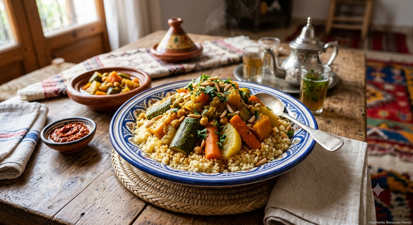 Marokkanischer Couscous mit Gemüse