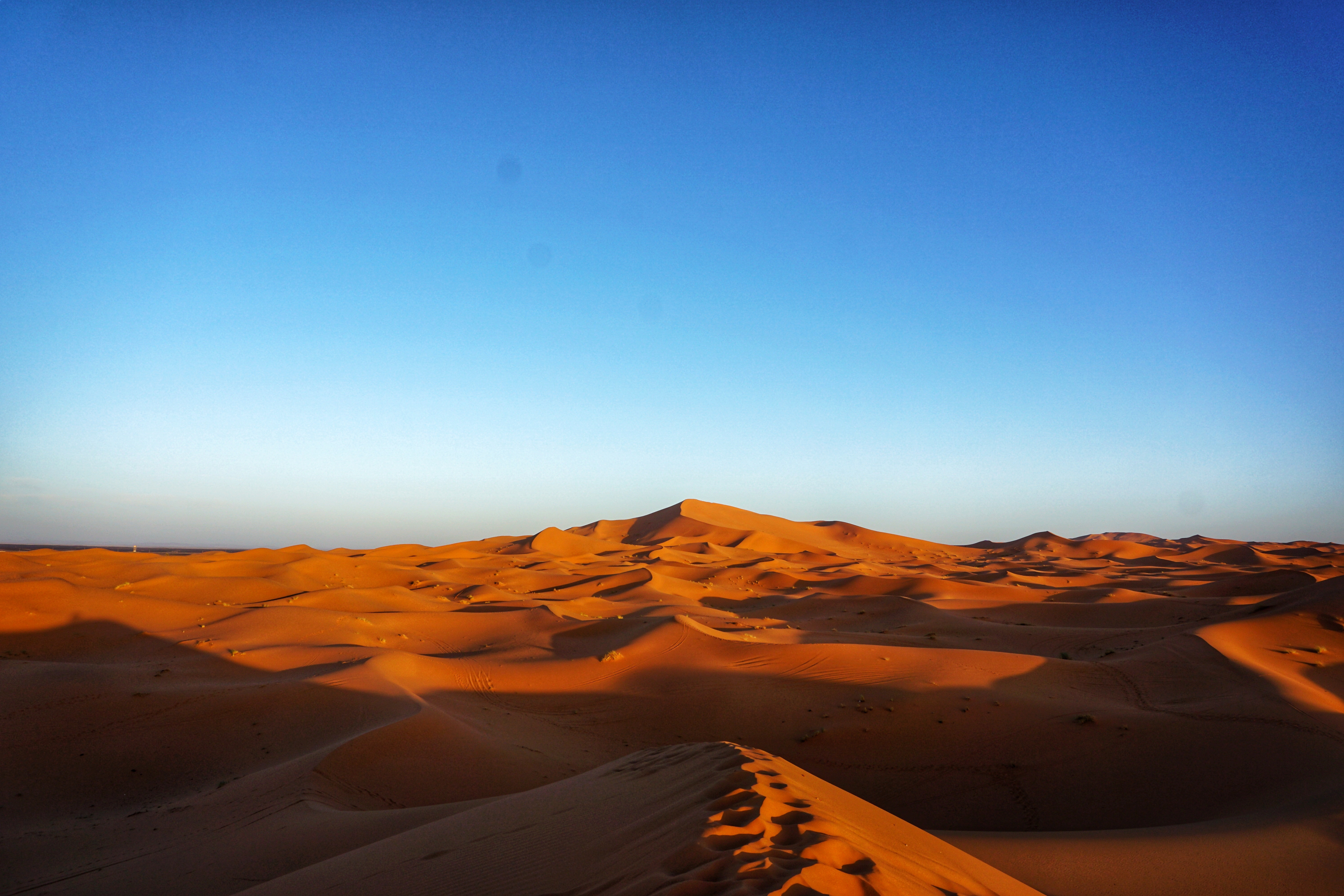 Sanddünen der Sahara bei Merzouga